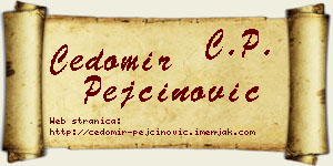 Čedomir Pejčinović vizit kartica